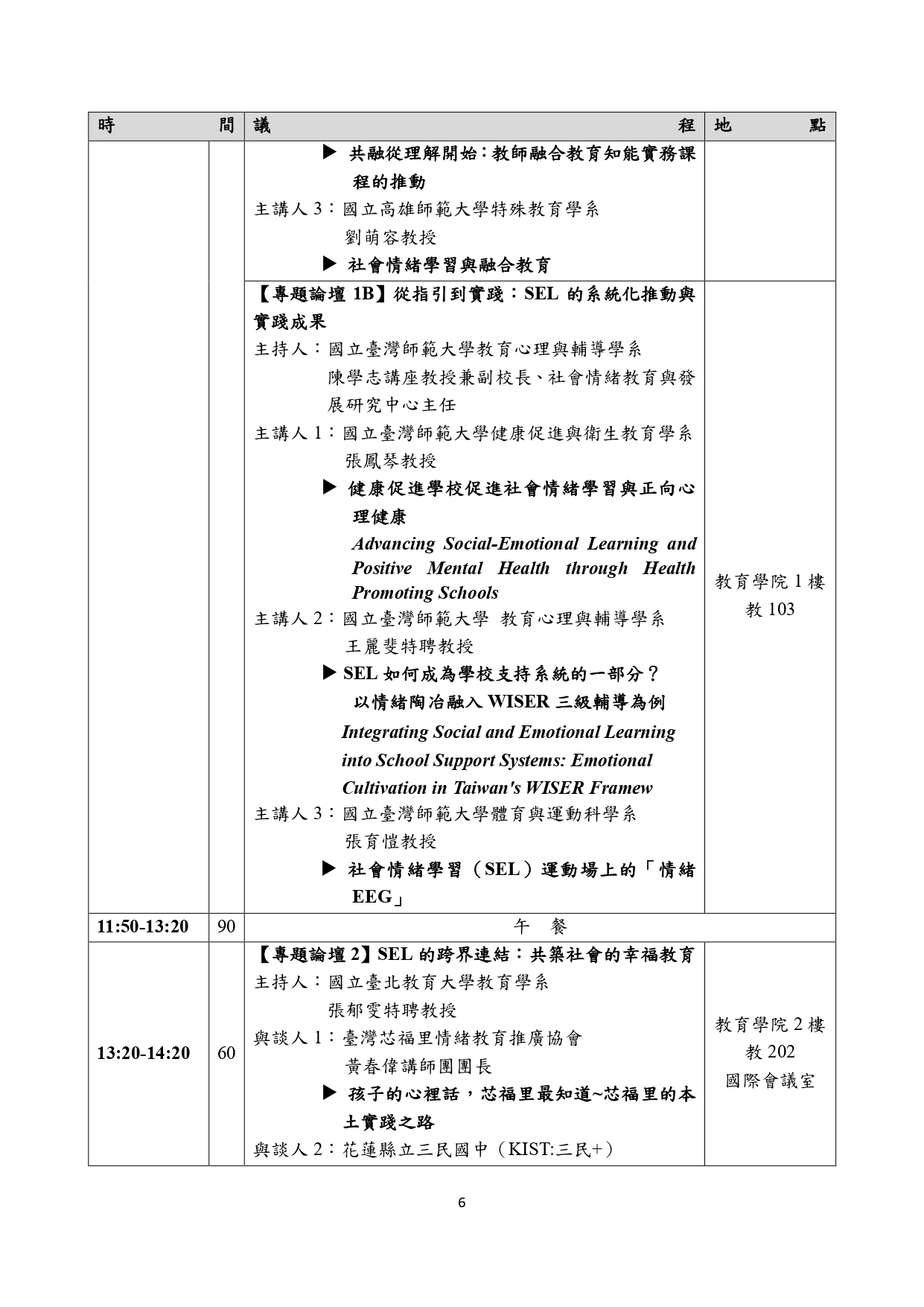 社會情緒學習的理論、政策與實踐整合6